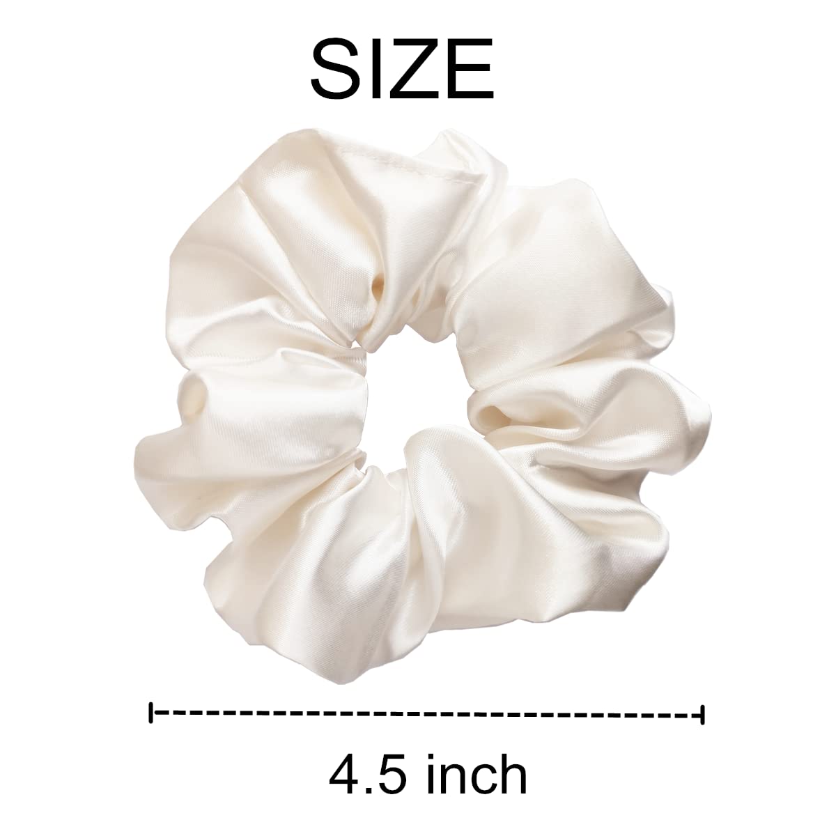 12 Pcs Satin Silk Scrunchies, Hair Ties, Hair Bands, Bow Ropes, Elastic Bracelets, Ponytail Holders, Hair Accessories For Women