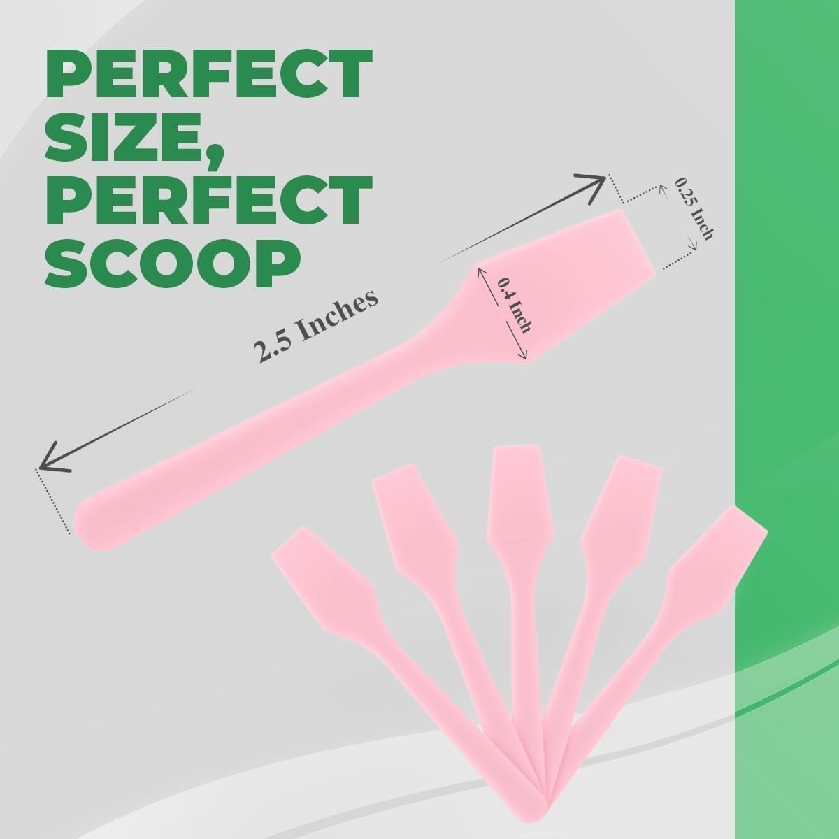 Kopperko 500 Pack 2.5 Inch Cosmetic Spatulas - Small Plastic Spatula For Cosmetics, Creams, & Crafts | Makeup Spatula Or Multipu