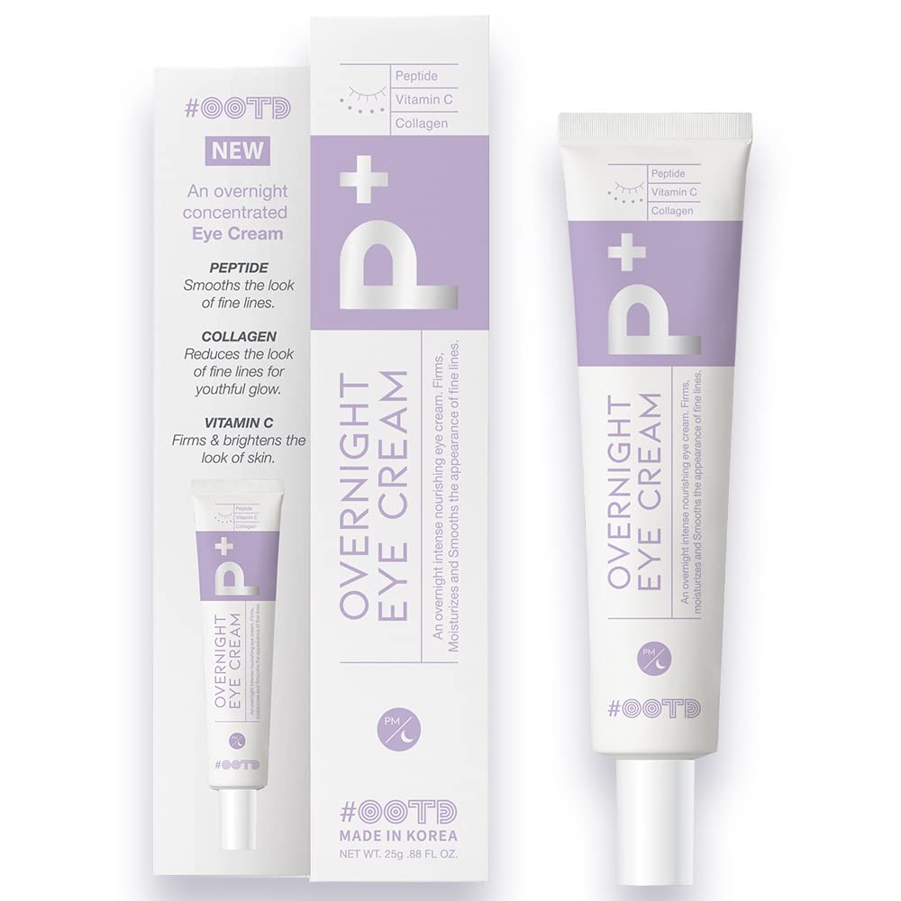 #Ootd Eye Cream For Dark Circles Puffiness And Bags Anti Aging Wrinkles Korean Cream Peptide, Vitamin C, Collagen, Vegan Under E