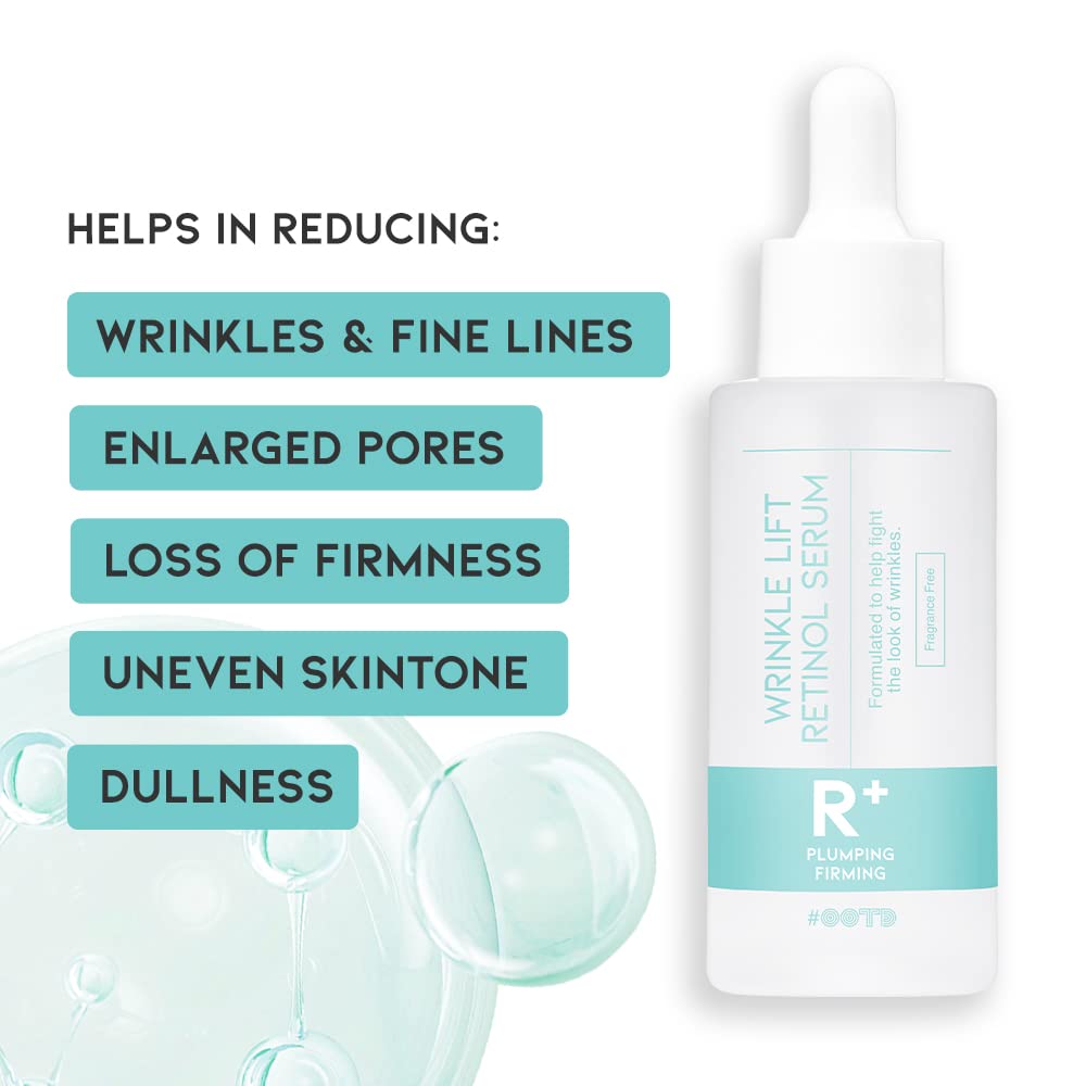 #Ootd Retinol Serum For Face Anti Aging [1.69 Fl Oz]: Korean Retinol Serum For Face, Vitamin A Serum, Face Serum For Elasticity,