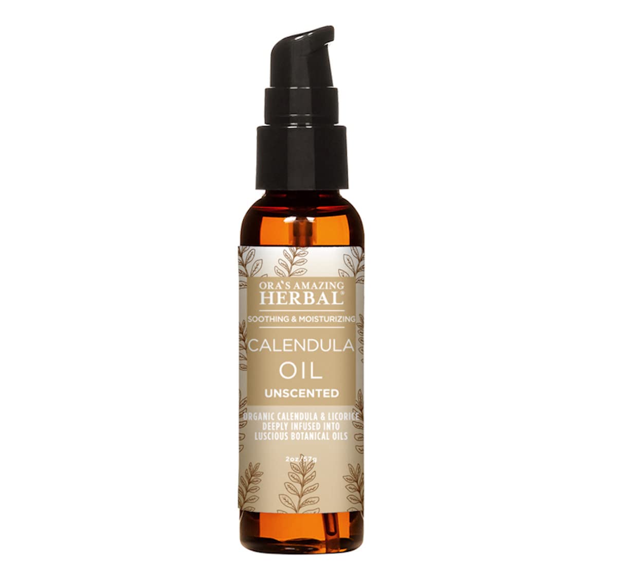 Ora's Amazing Herbal Calendula Oil, Licorice Root Oil, Natural Eczema oil, Facial Cleansing Oil, Non-GMO Grapeseed, Organic Jojo