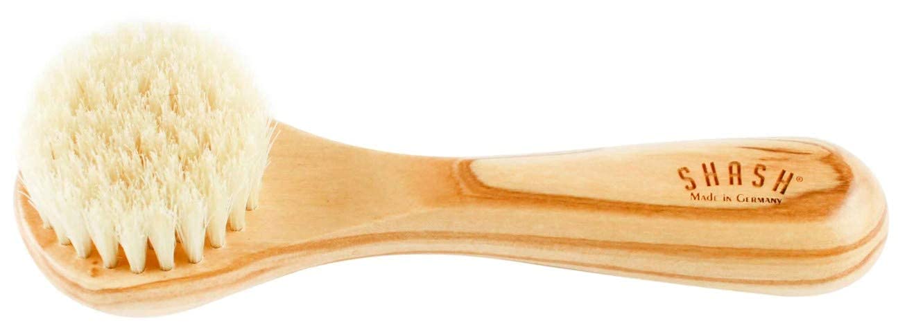 Since 1869 Hand Made in Germany - Sustainable Exfoliating Face Brush, Scrub Cleansing Brush, Exfoliates Skin to Help Reduce Flak