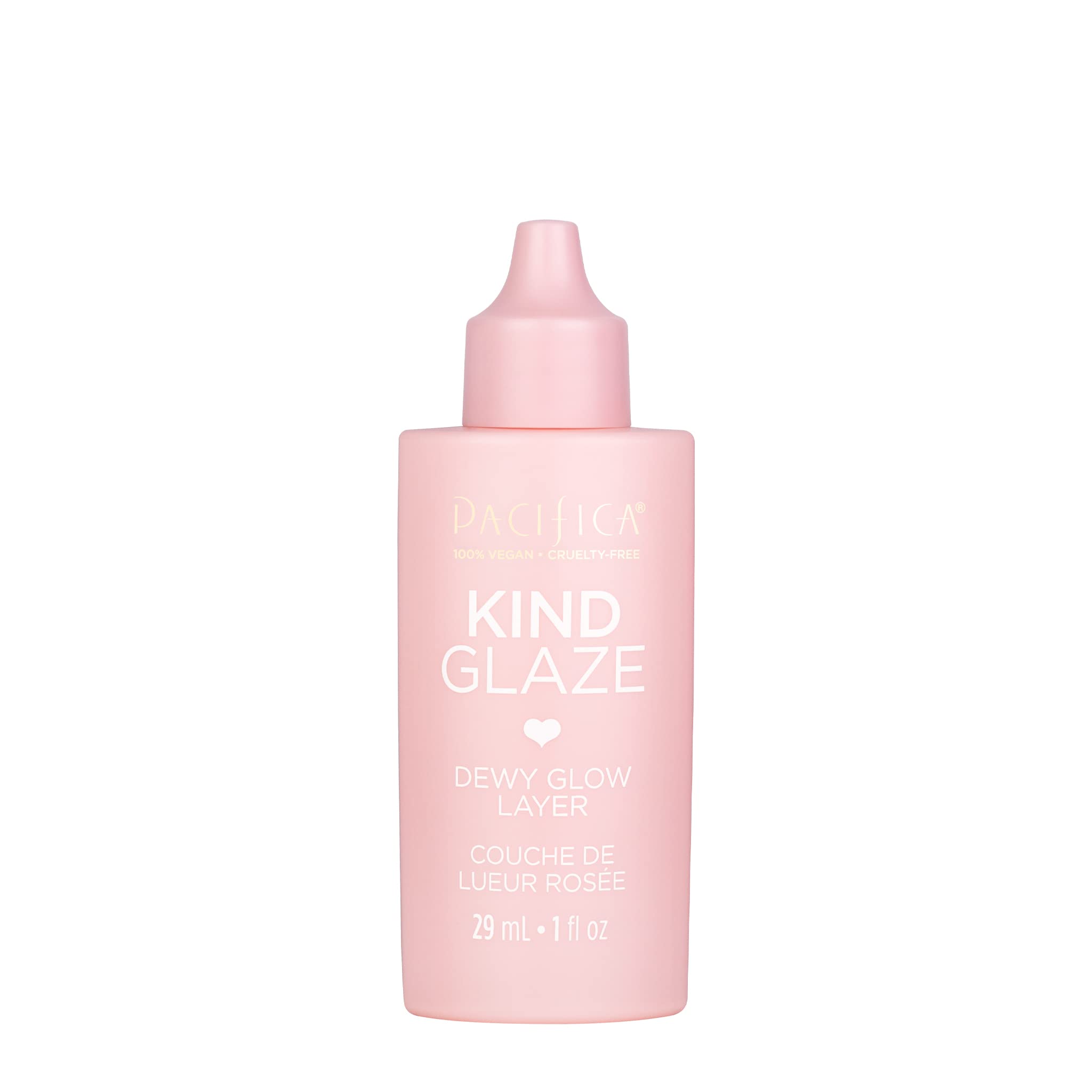 Pacifica Beauty Kind Glaze Dewy Glow Layer, Skincare, Vegan Collagen, Squalane, Hydrating, Lightweight Face Foundation, Primer,