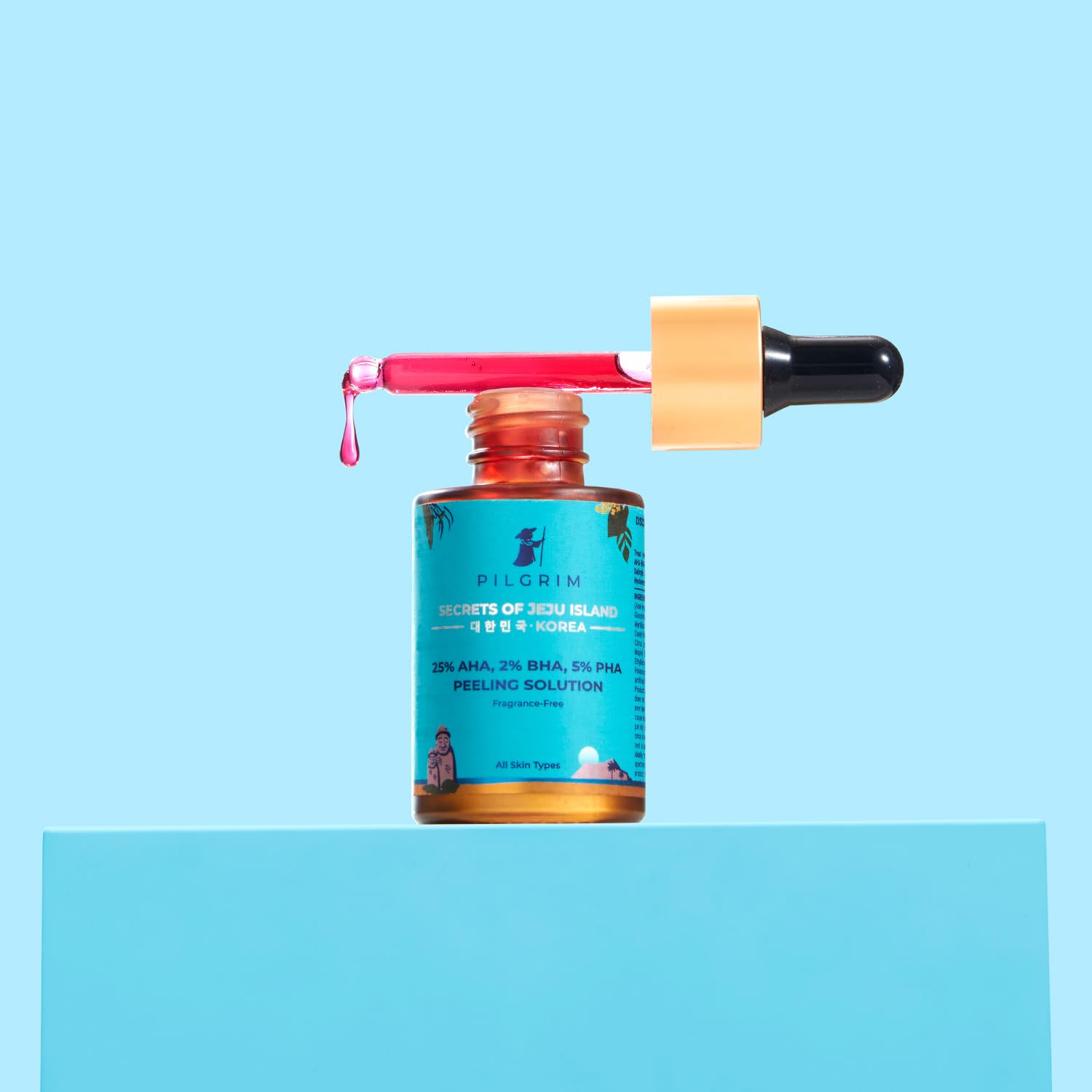 Pilgrim 25% Aha + 2% Bha + 5% Pha Peeling Solution For Face | 10-Minute Facial | Chemical Peel For Face For Glowing Skin | Exfol