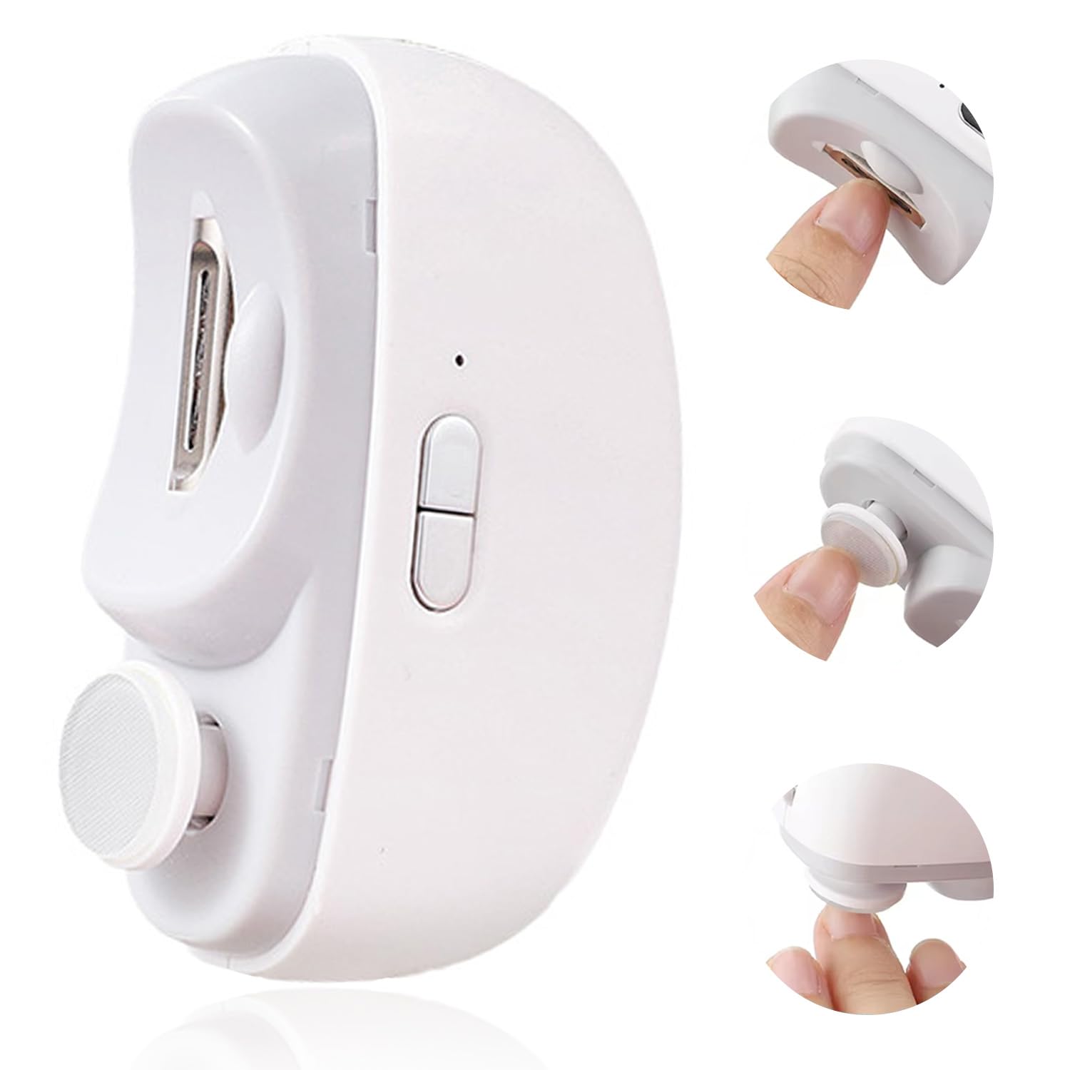 3 in 1 Electric Nail Clipper, Automatic Nail Clippers 2 Speeds with Led Light & USB Rechargeable Safety Fingernail Trimmer for B