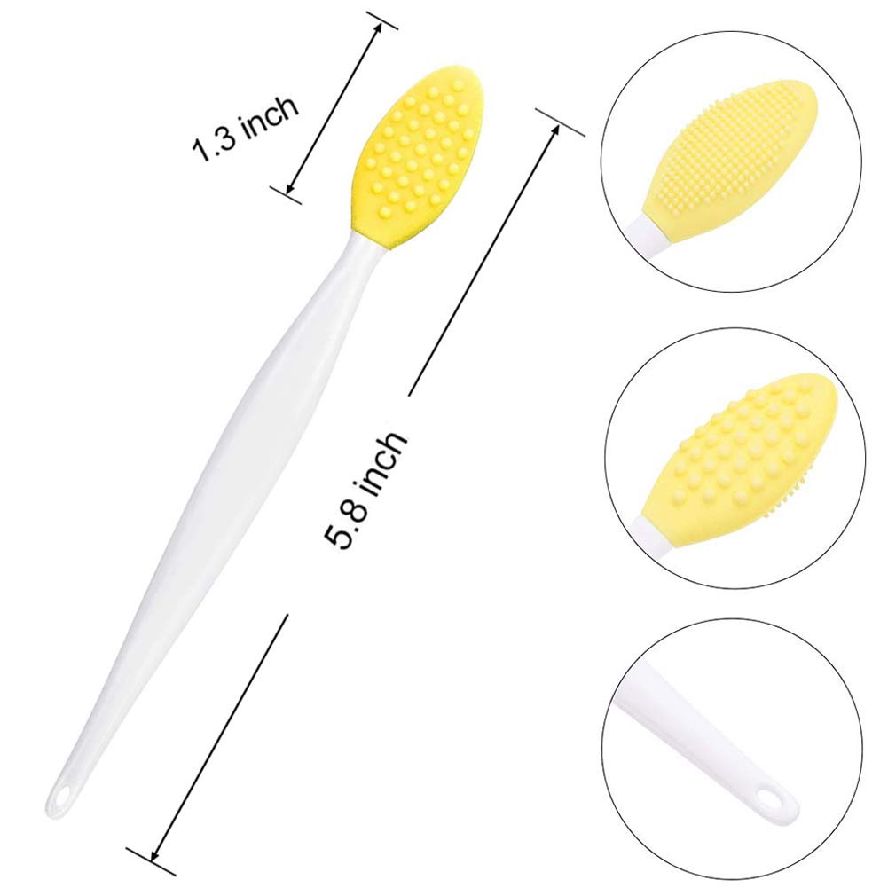 Silicone Lip Brush Tool Lip Brush For Smoother And Fuller Lip Appearance (3 Pcs, Mix)