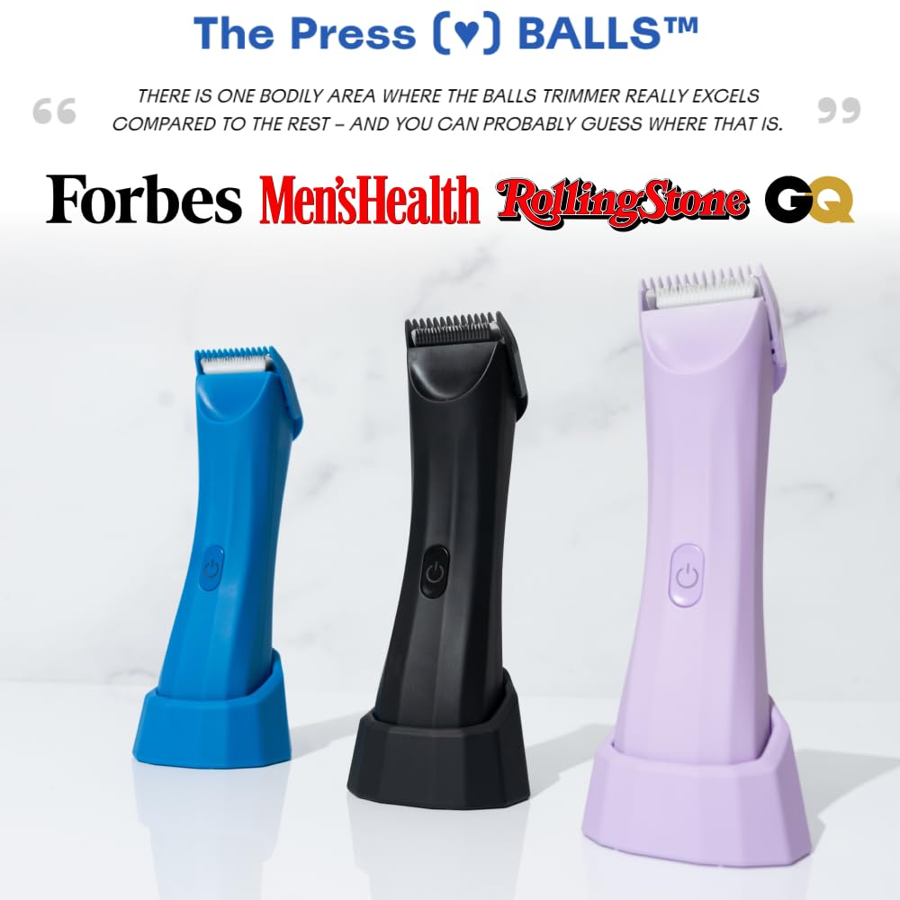 Balls V3 The Archibald - Bikini Trimmer For Women For Pubic Hair & Body - No Cuts, 100% Waterproof, Cordless - Mauve - Shaver Fo