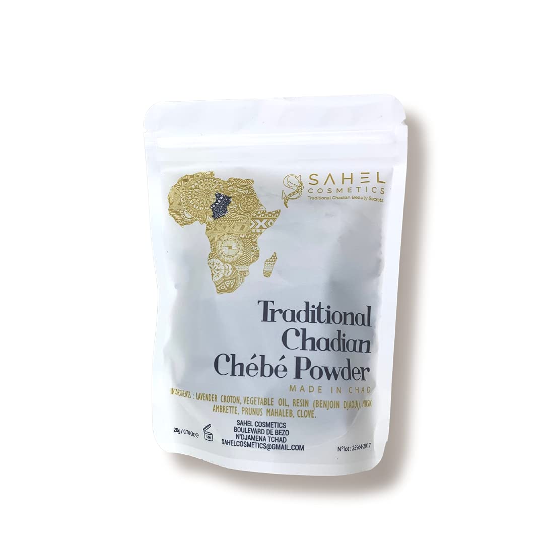 Uhuru Naturals Sahel Cosmetics Chebe Powder (20G) - Contains All-Natural Ingredients Promotes Strong And Healthy Hair Growth Hel