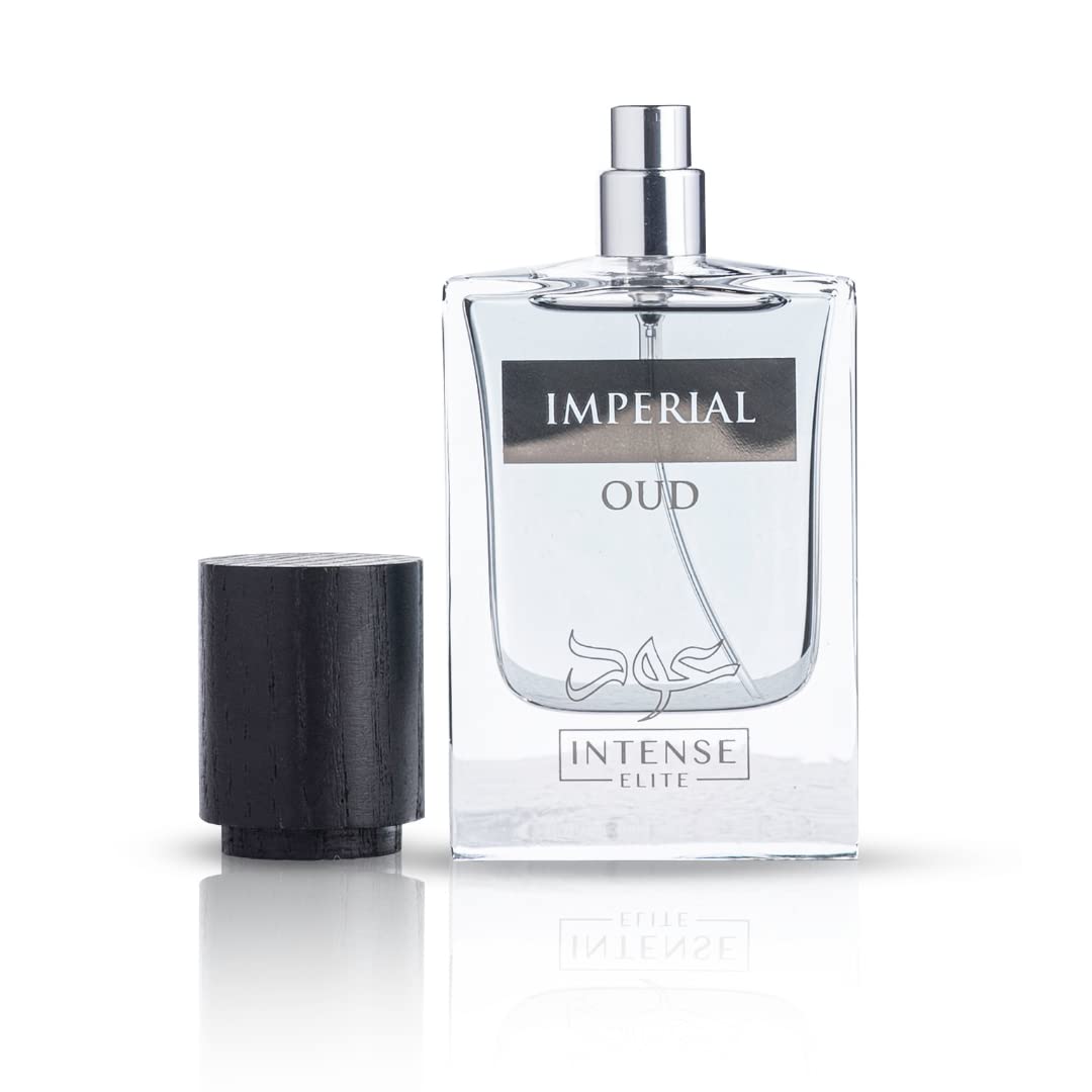 Intense Elite Imperial Oud Eau De Parfum Men 50Ml (1.67 Oz) - Arabian Perfume For Men With Pepper, Rosewood & Cardamom Notes. Lo