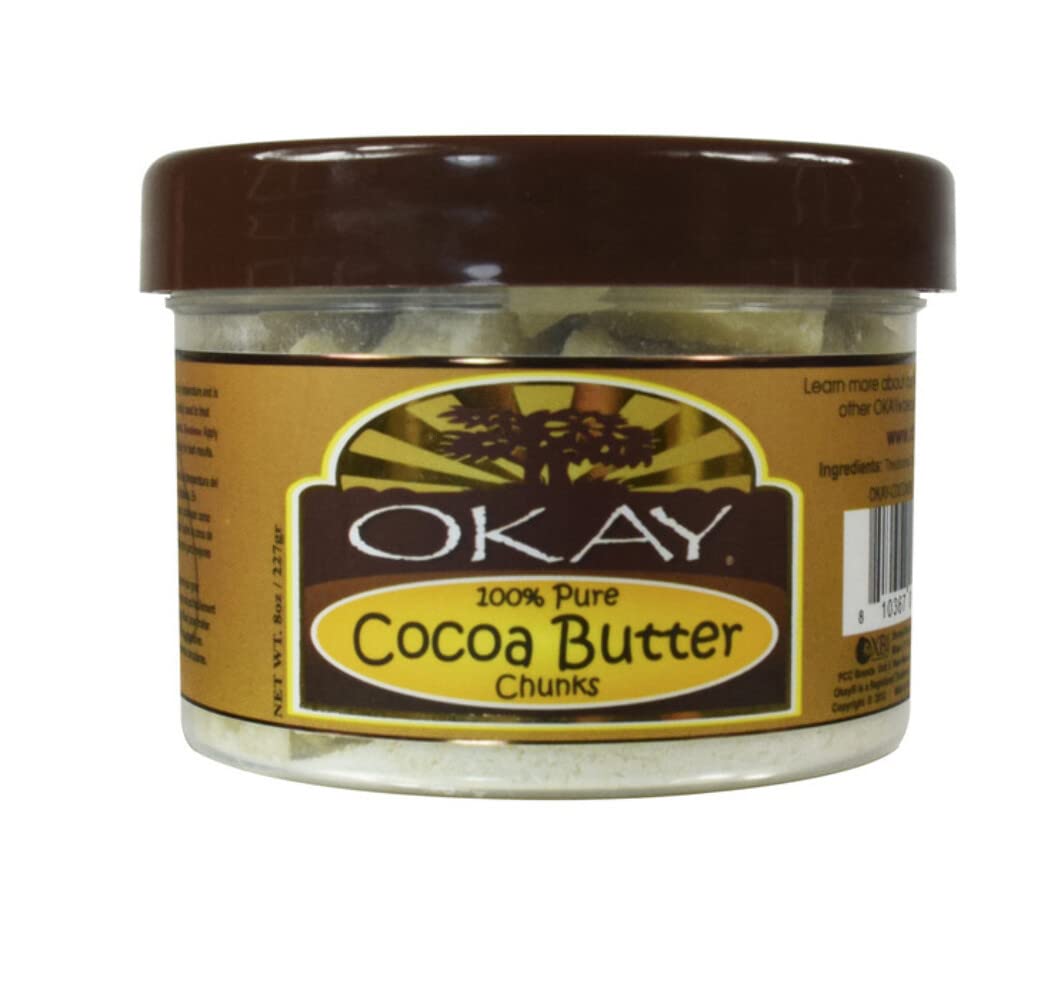 OKAY 100% PURE COCOA BUTTER CHUNCK 8oz/227gr