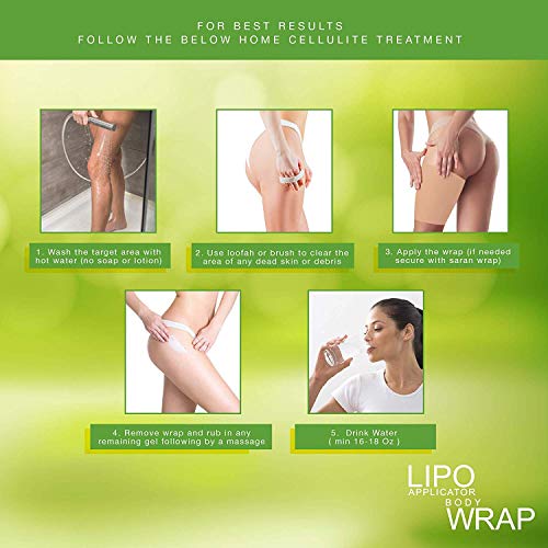 Ultimate Body Applicator Lipo Wrap Works For Body Firming Cellulite Reducing Toning Contouring 4 Wraps