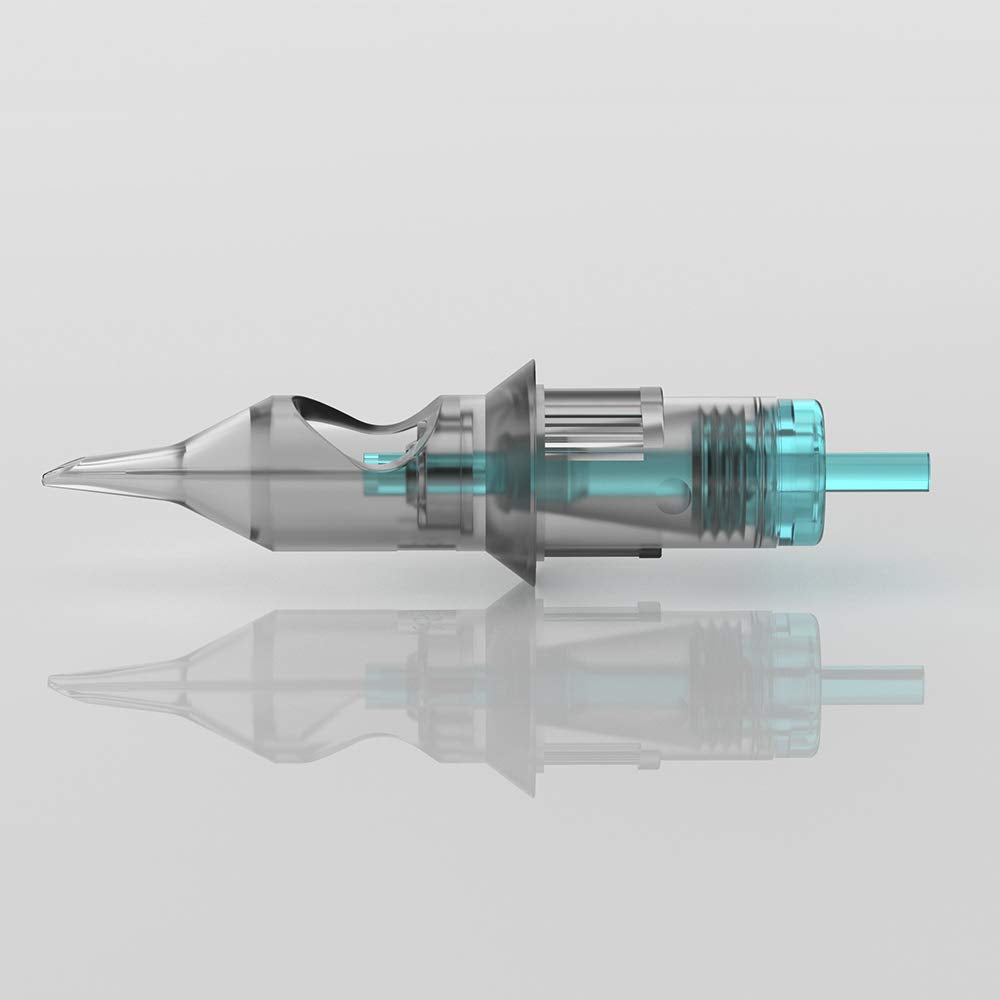 Stigma Aquamarine Knight Tattoo Cartridges #10(1Rl) 20Pcs Bugpin Disposable Tattoo Needle Cartridges With Membrane Round Liner E