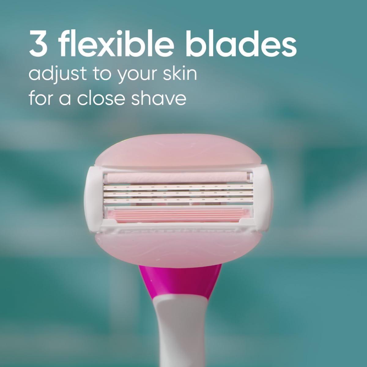 Gillette Venus Comfortglide Disposable Razors For Women, 2 Count, White Tea Scented Moisture Bars For A Smooth Shave