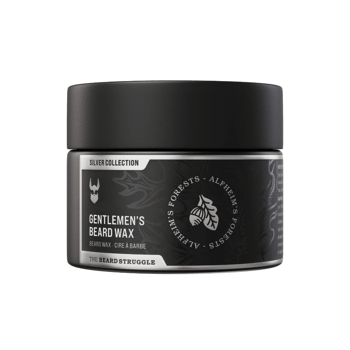 Gentlemen'S Beard & Mustache Wax For Men By Beard Struggle - Viking Beard Wax Helps To Tame Style & Groom - Silver Collection -