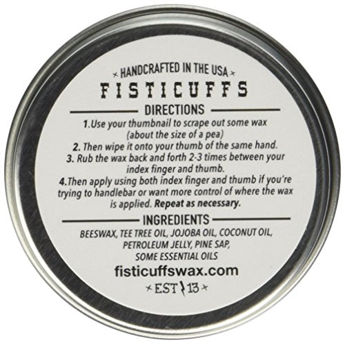 Fisticuffs Strong Hold Mustache Wax Gentlemen's Blend 1 OZ. Tin