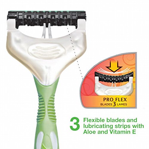 Schick Xtreme3 Women'S Disposable Razors With Hawaiian Tropic Scented Handles, 4-Count (Pack Of 2)