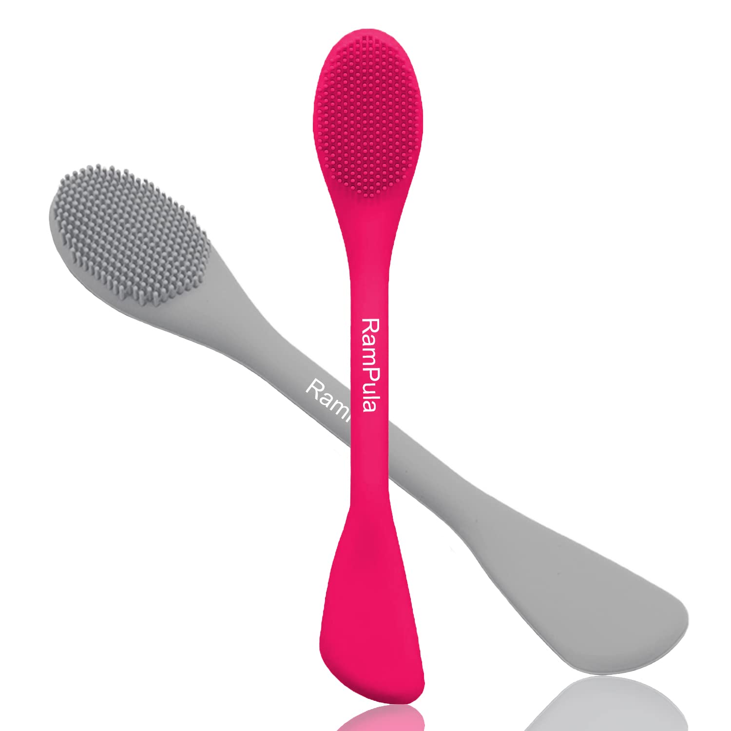 RamPula Silicone Facial Cleansing Brush Pores Cleaner,Remove Blackhead,Remove Acne,Face Massager,Applicator,Spatula,Mud Mask,DIY