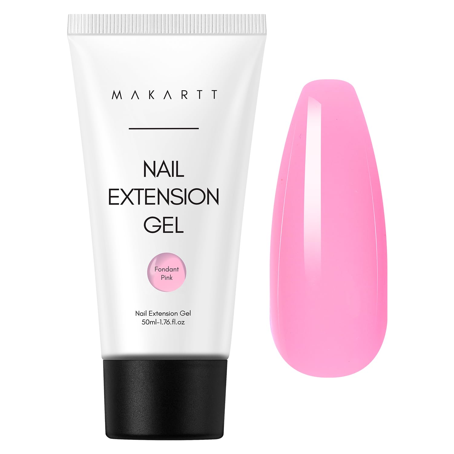 Makartt Poly Nail Gel-50ML Fondant Pink Gel Builder for Trendy Color Nail Extension Strengthener 3D Diy Hard Gel Manicure Nail A