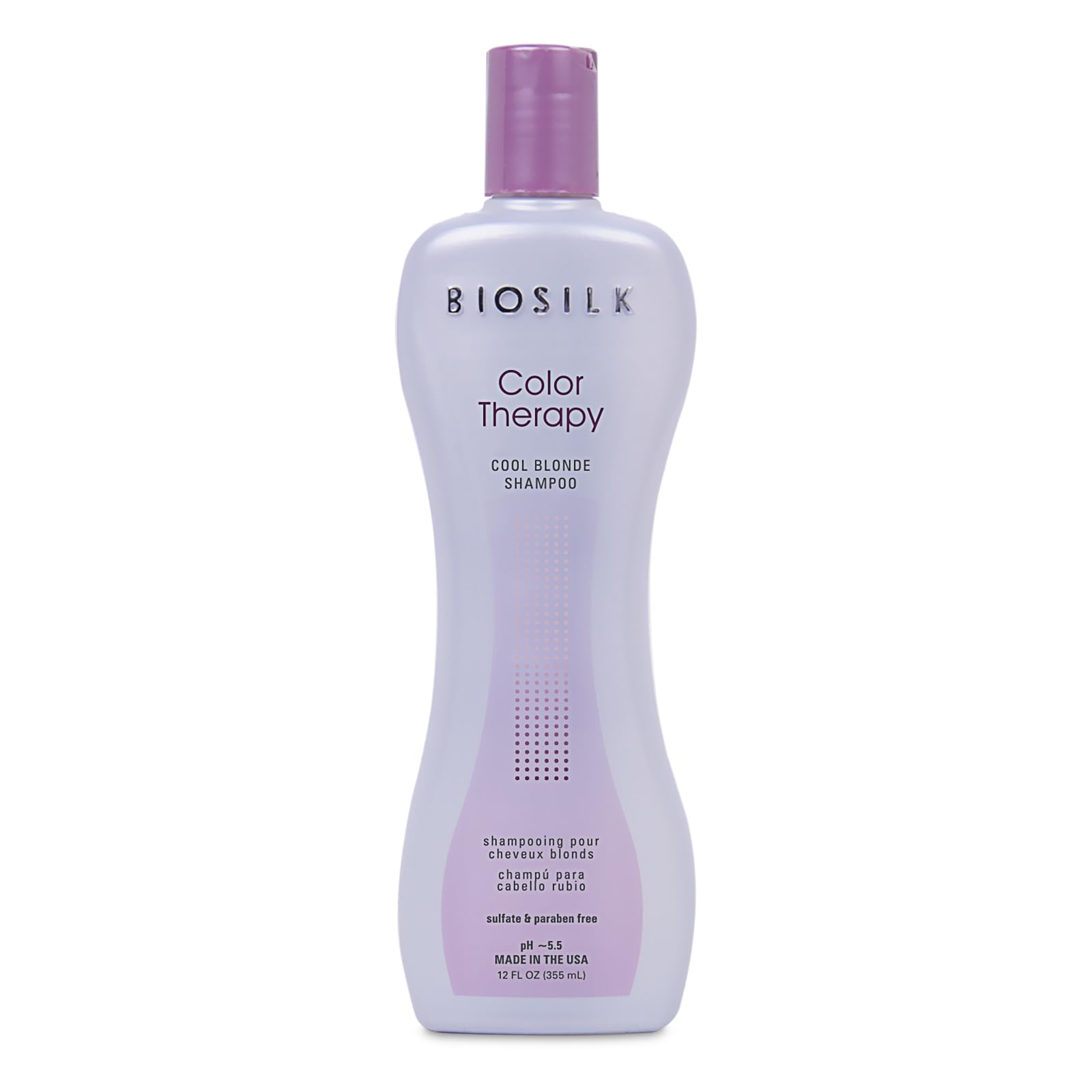 Biosilk Color Therapy Cool Blonde Shampoo | 12 Ounces | Offers Hair Color Protection To Highlighted And Lightened Hair