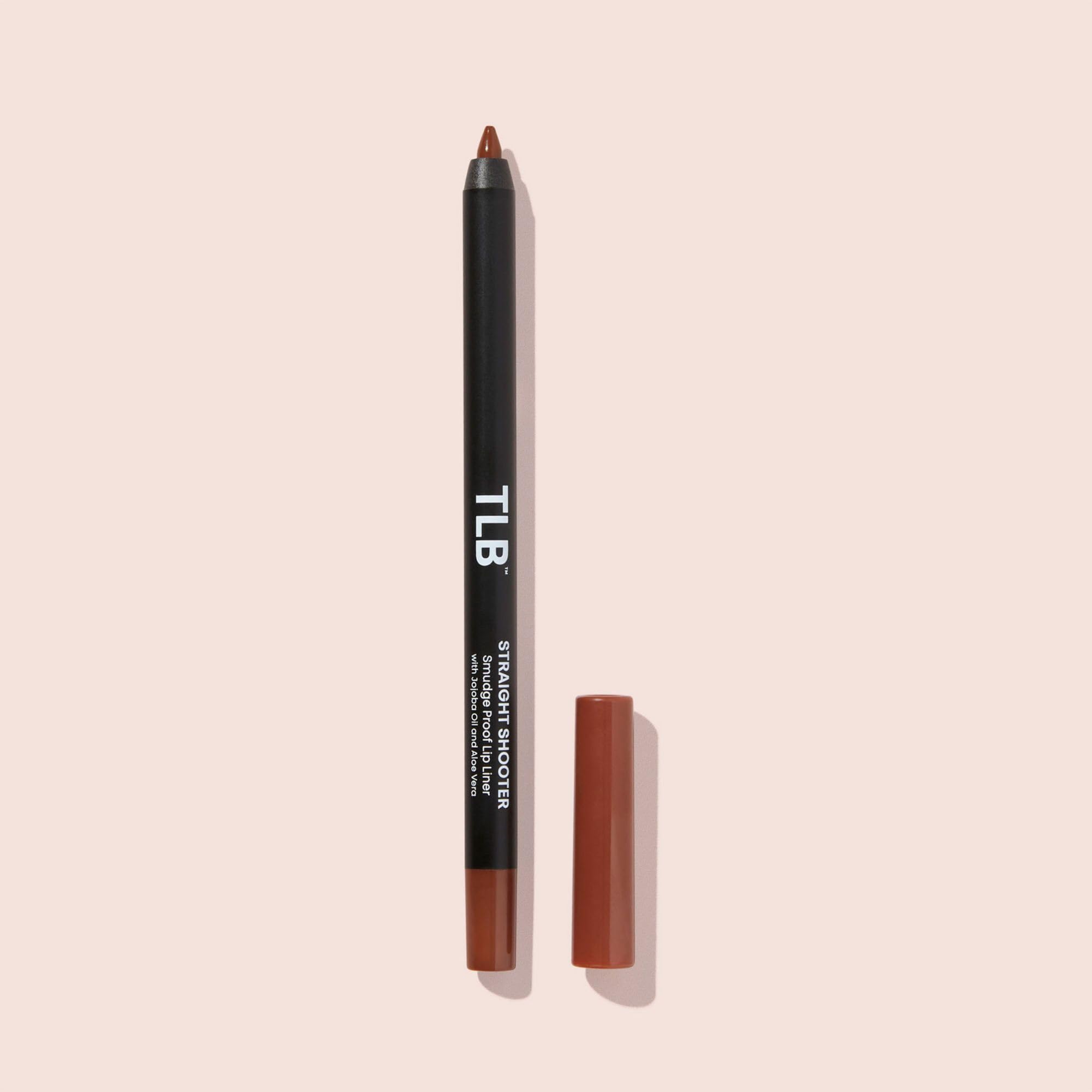 The Lip Bar | Straight Line Lip Liner | Vegan & Cruelty Free | Straight Shooter - Medium Brown