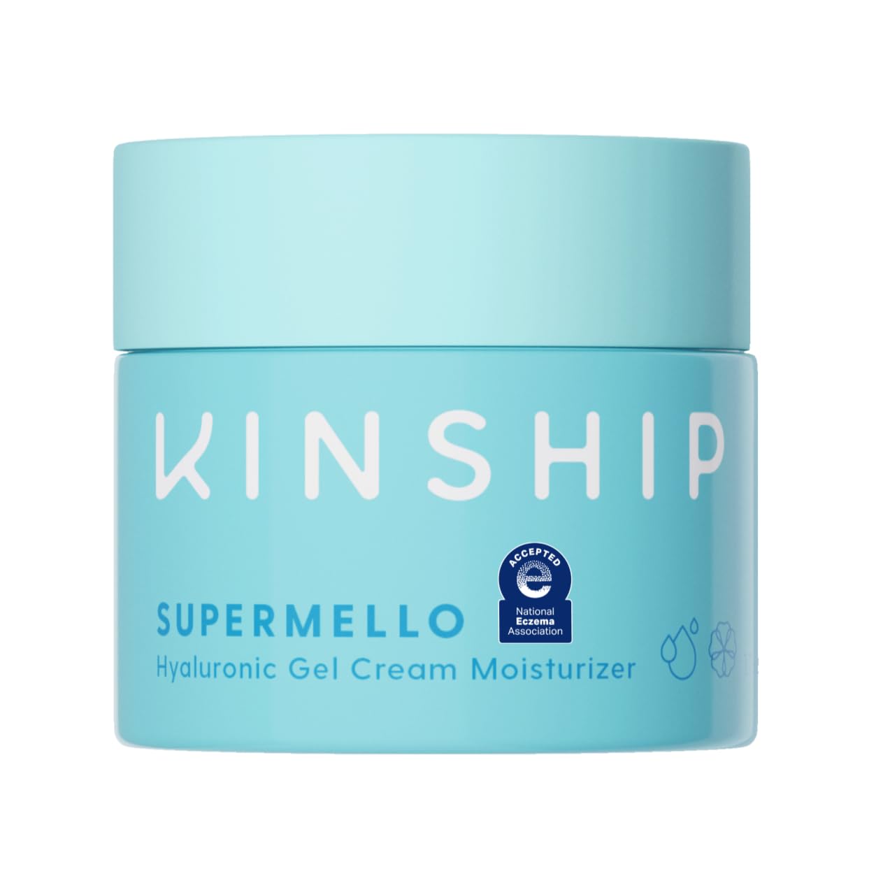 Kinship Supermello Hyaluronic Gel Cream Moisturizer - Hyaluronic Acid Face Lotion - Lightweight + Hydrating - Plump, Smooth + So