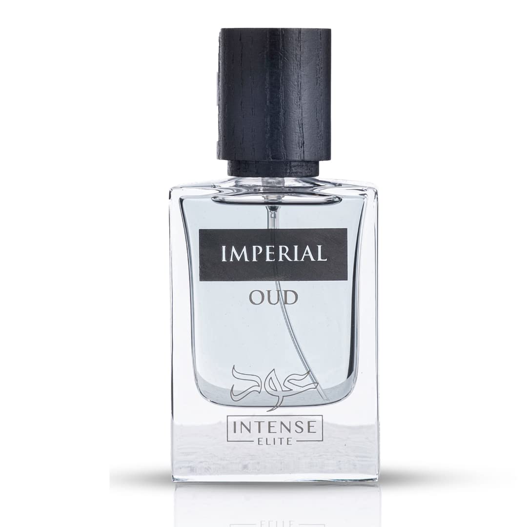 Intense Elite Imperial Oud Eau De Parfum Men 50Ml (1.67 Oz) - Arabian Perfume For Men With Pepper, Rosewood & Cardamom Notes. Lo