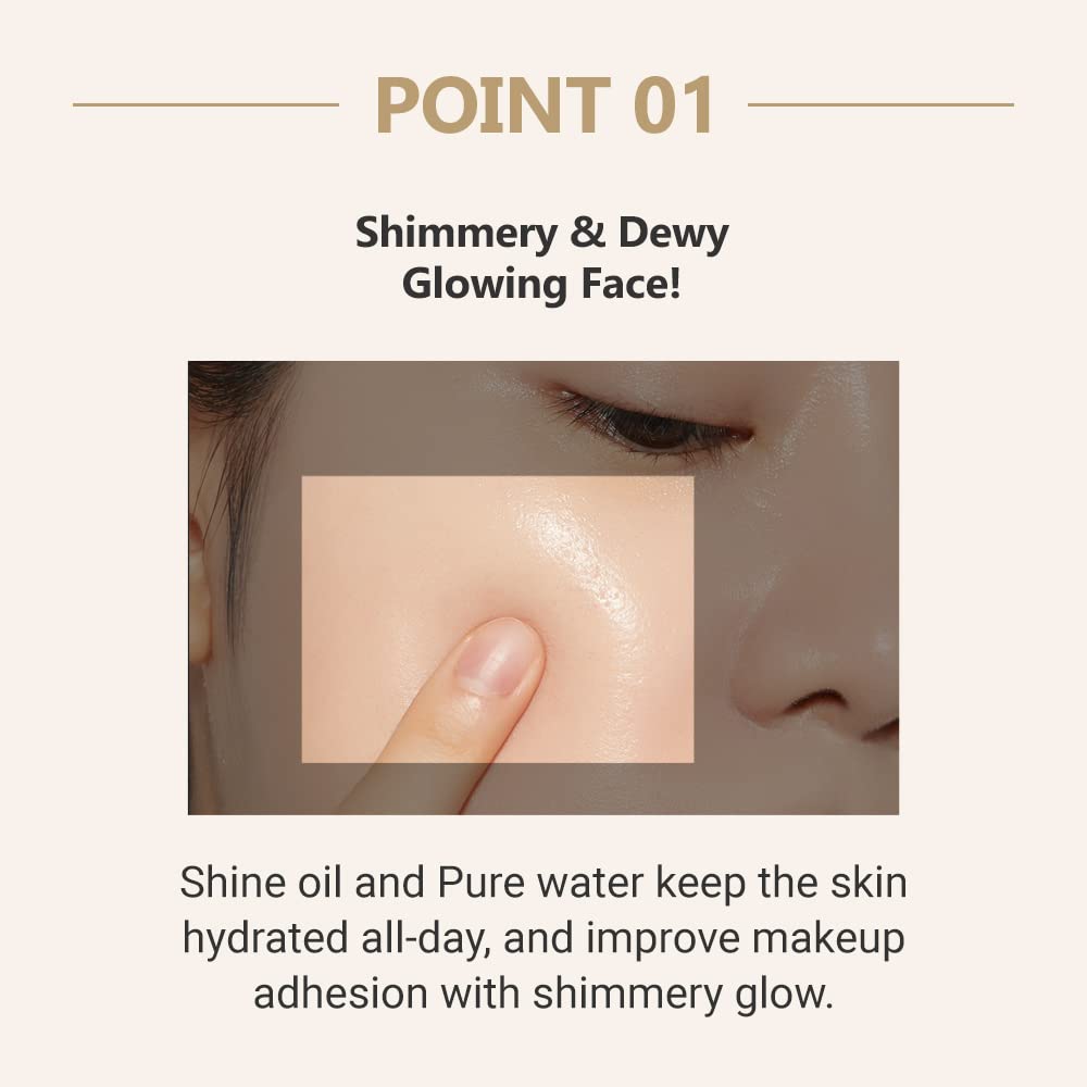 Etude Glow On Base Oil Volume 30Ml (21Ad)| All-In-One Makeup Oil Volume Glowing Base With A Long-Lasting Effect And Dewy Finish