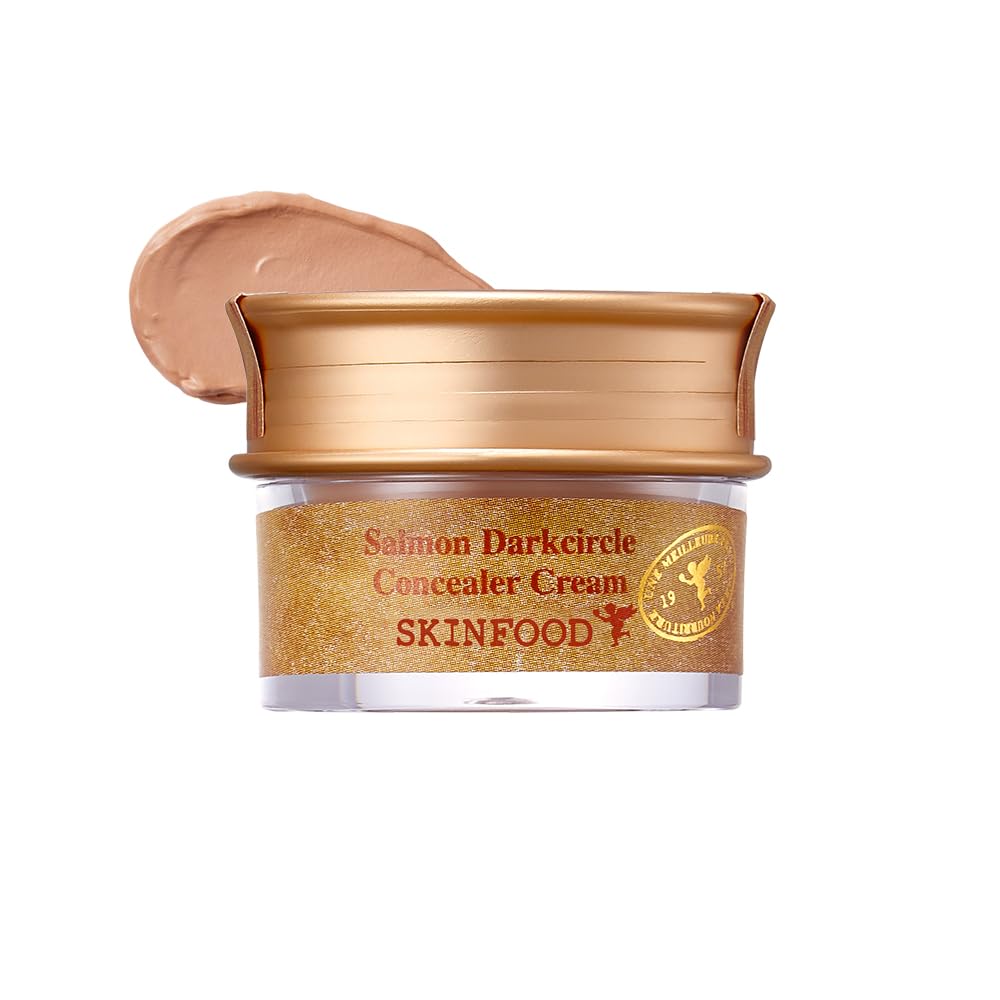 SKINFOOD Salmon Dark Circle Concealer Cream #2 - Concealer for Dark Circles - Under Eye Concealer for Dark Spots and Wrinkles - 