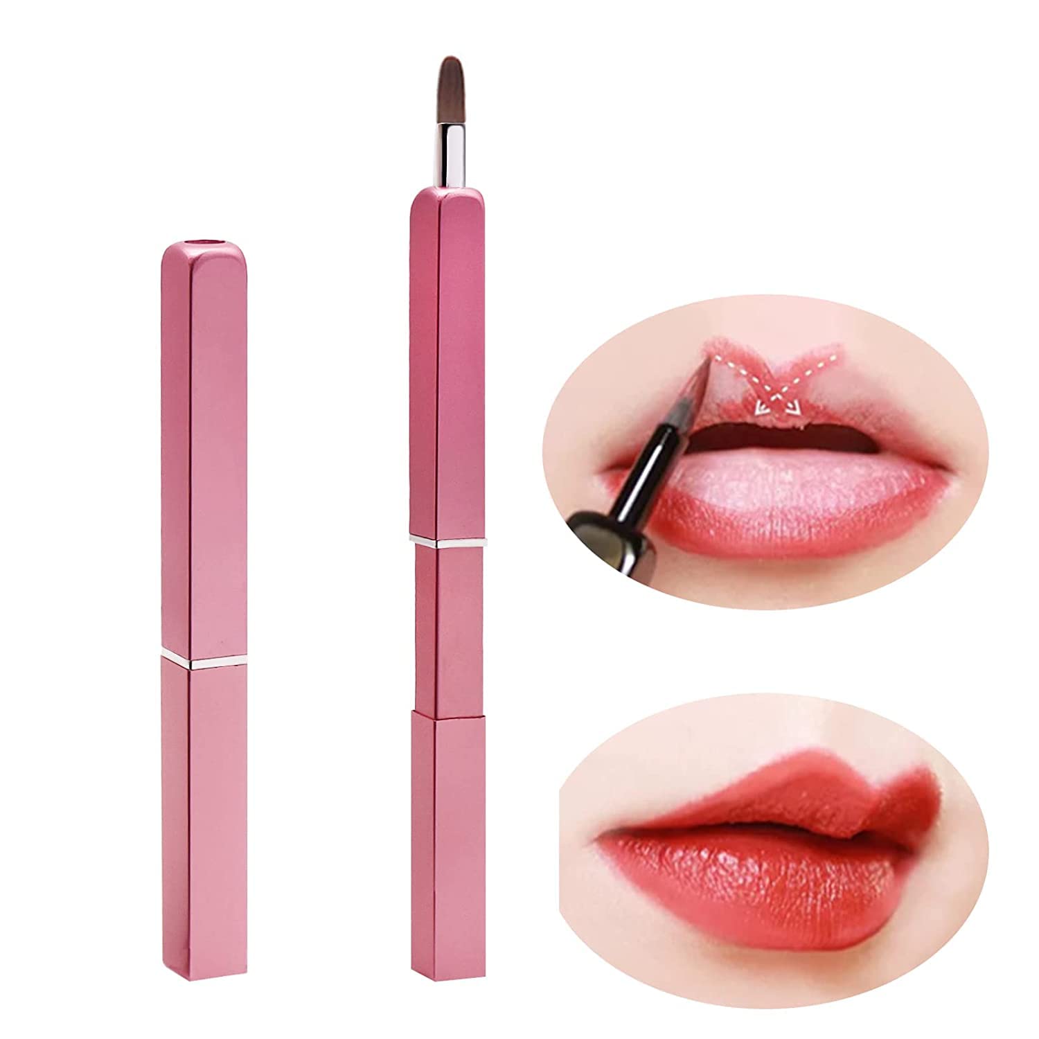 Exquisite Professional Lip Brush Applicators-Retractable Lipstick Brushes- Lipstick Gloss Makeup Brush Tool For Women And Girls