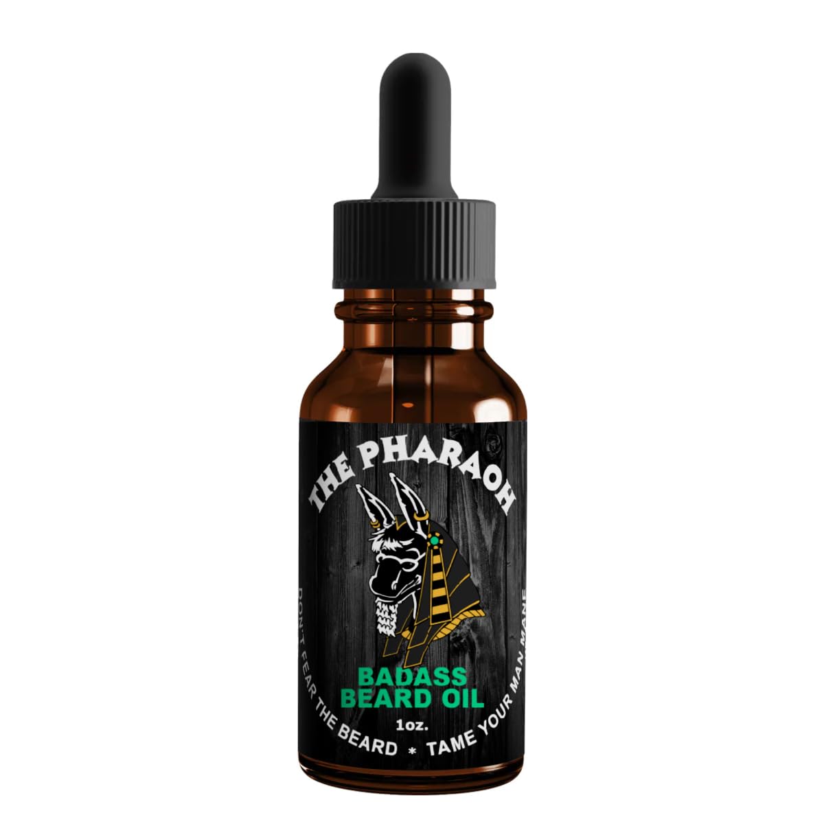 Badass Beard Care Beard Oil For Men - Pharaoh Scent, 1 oz - 100% Natural and Organic Food-grade Ingredients, Soften Hair and Hyd