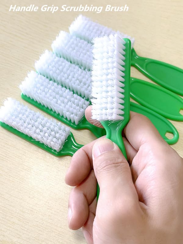 Squligt 6Pcs Nail Brush For Cleaning Fingernails, Handle Grip Cleaning Brush For Nail And Toenail, Nail Dust Brush Manicure Pedi