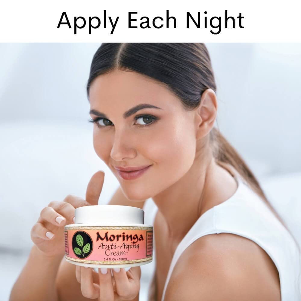 Moringa Energy Life Moringa Anti Aging Cream 13 Powerful Ayurvedic Herbs Of Concentrated Antioxidants, Nutrient Rich Virgin Oils