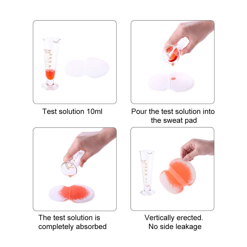 Large Underarm Sweat Pads For Women And Men Fight Hyperhidrosis [50 Pcs], Canagrow Disposable Armpit Sweat Pads Comfortable Unfl