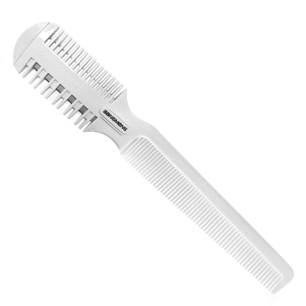 BANGMENG Hair Cutter Comb,Shaper Double Edge Razor,Split Ends Hair Trimmer Styler, For Thin & Thick Hair Cutting and Styling, Ex
