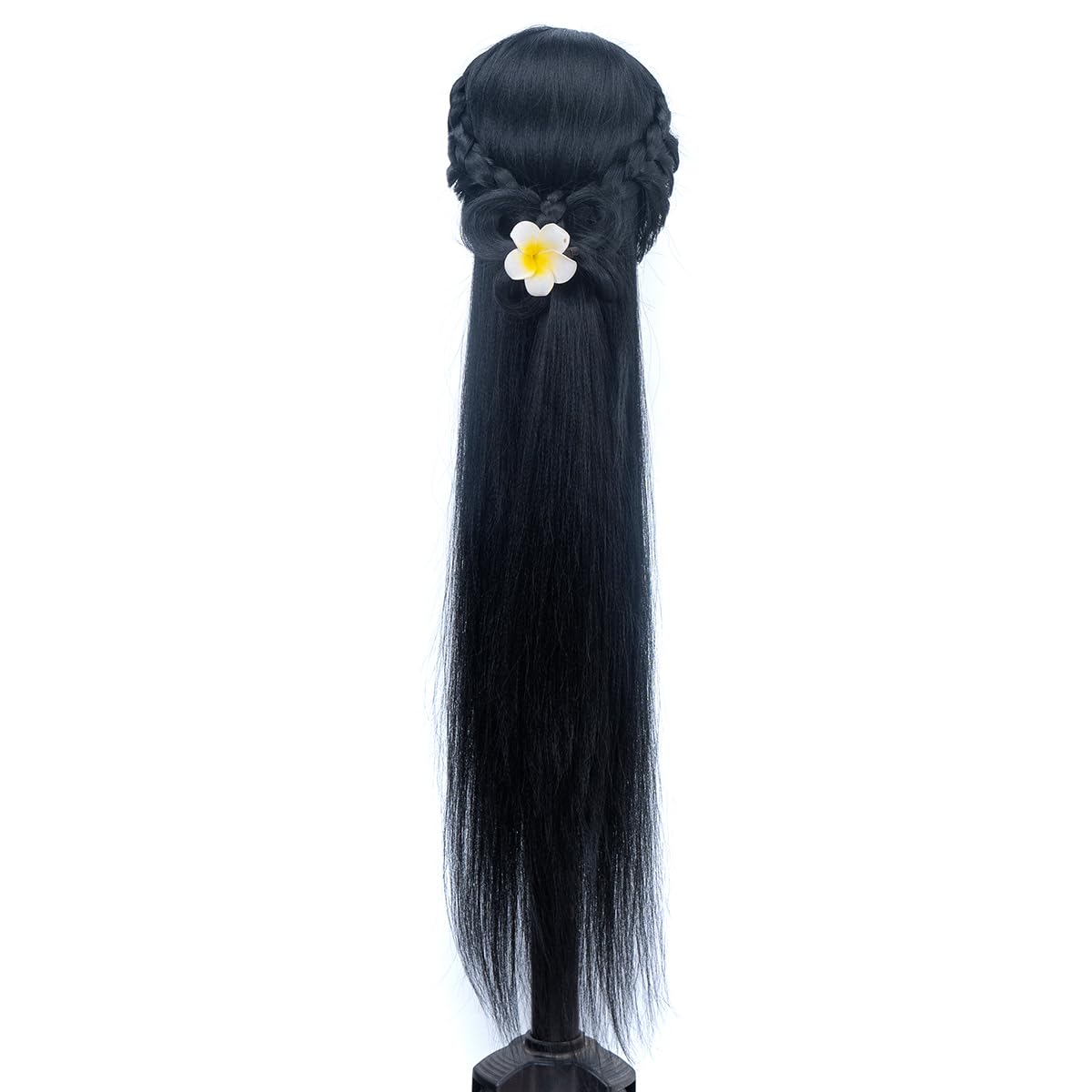 Mannequin Head With Hair 26'' Hair Mannequin Doll Head Hair Styling Manikin Head Cosmetology Doll Head Multicolored Synthetic Fi