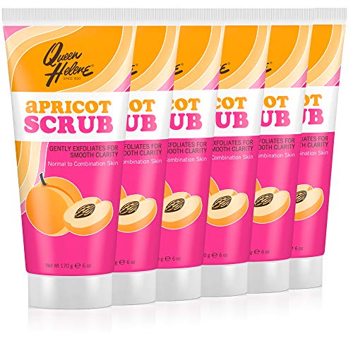 Queen Helene Facial Scrub, Apricot, 6 Oz (Pack Of 6) (Packaging May Vary)