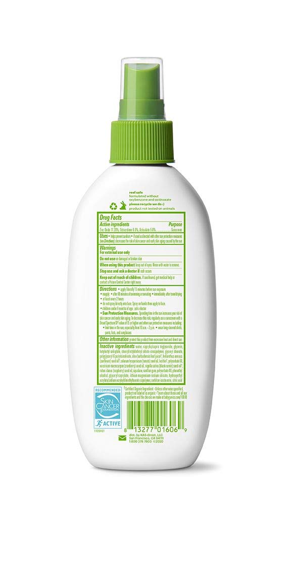 Babyganics 50 Spf Baby Sunscreen Spray And Bug Spray | Octinoxate & Oxybenzone Free | Deet Free, 6Oz Each, Combo 2 Pack