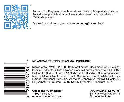 Acneorg 8 oz cleanser