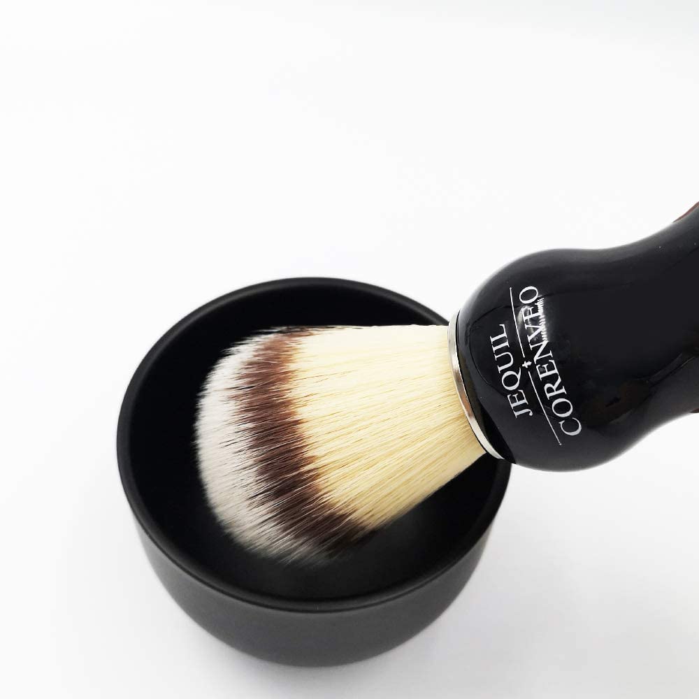 Deluxe Shaving Kit For Men, 3 In 1 Shaving Set Includes Shaving Brush, Shaving Bowl, Razor & Brush Holder