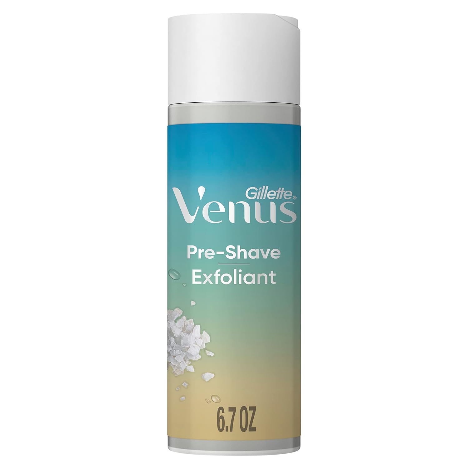 Gillette Venus Women's Exfoliant Scrub, Pre-Shave Sea Salt Exfoliant Scrub - 6.7 oz