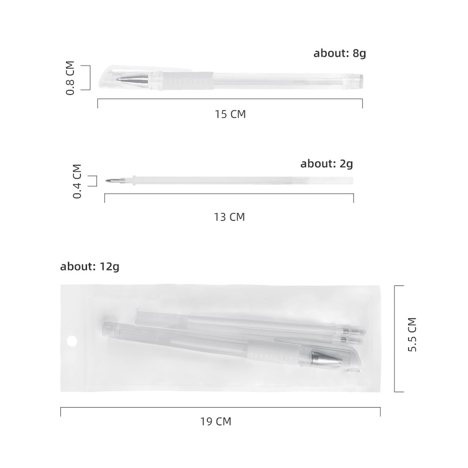 Teonei Eyebrow Microblading Marker Pen,Skin Marker Pen,Eyebrow Permanent Makeup Position Mapping Mark Tools (White)