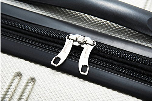 20 Inch , 28 Inch  2Pc Expandable Abs Spinner Set - Silver