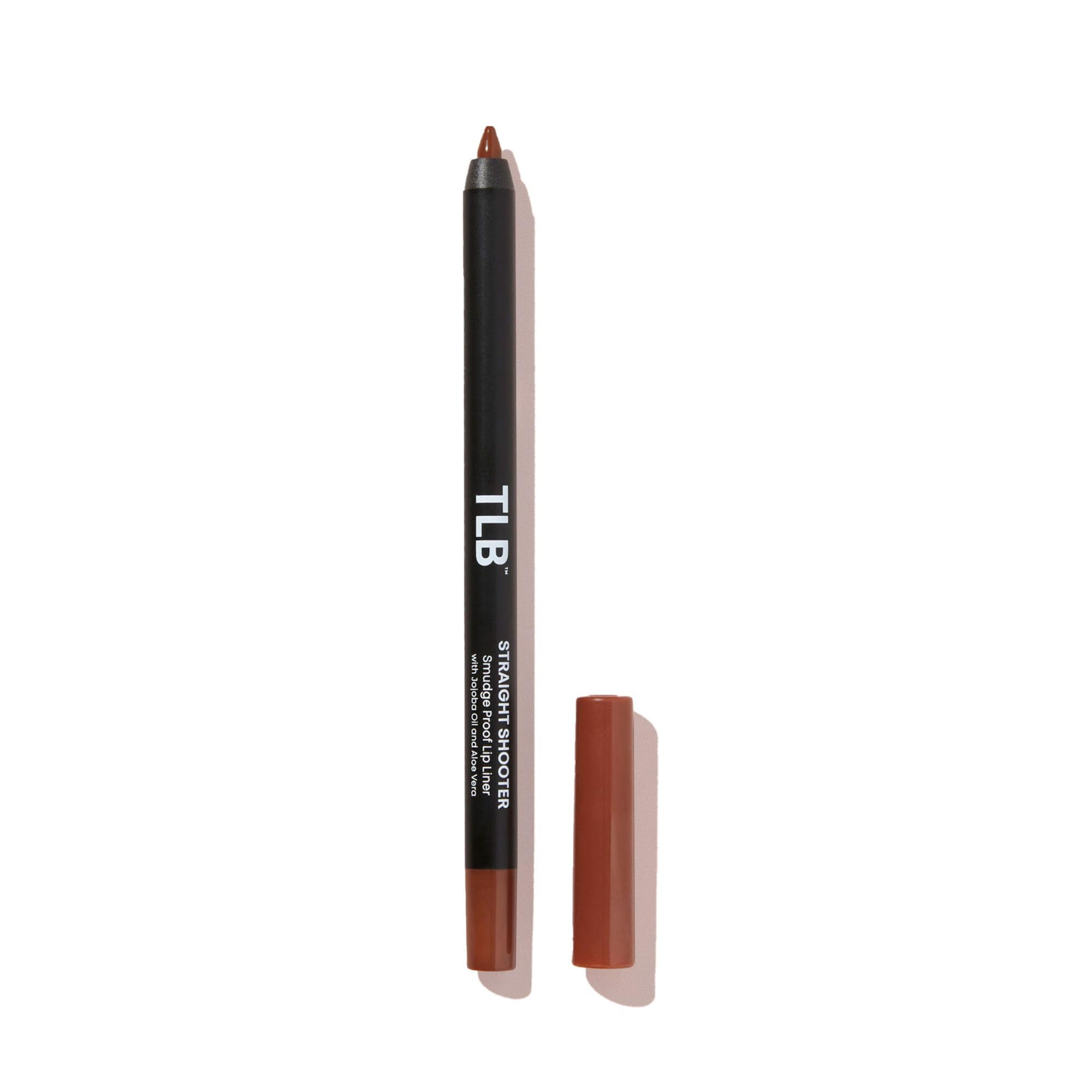 The Lip Bar | Straight Line Lip Liner | Vegan & Cruelty Free | Straight Shooter - Medium Brown