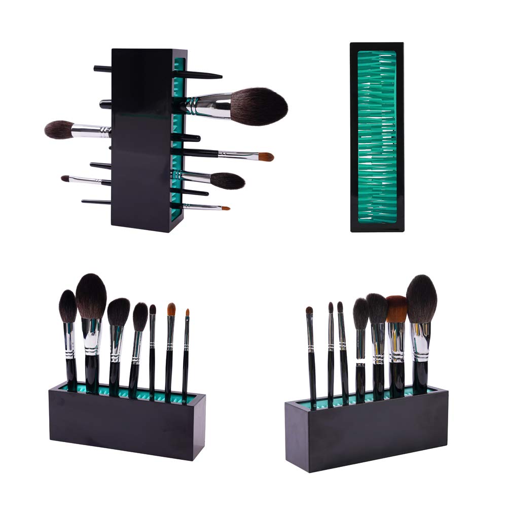Jamend Clxp Makeup Brushes Holder Organizer, Silicone Vanity Air Drying Rack Display Storage For Brush, Eyeliners And More, Prac
