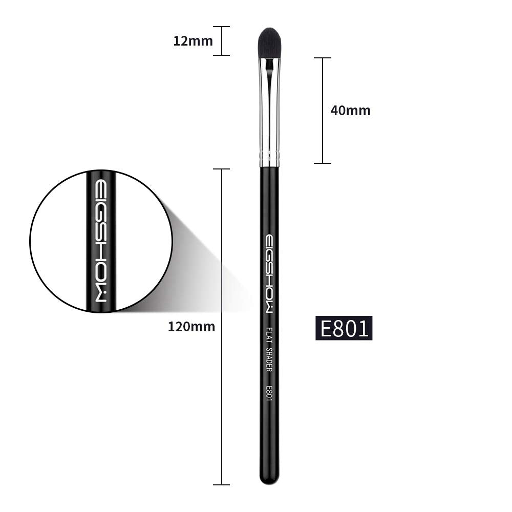 Professional Shader Eyeshadow Brush, Eigshow-Pro All Over Short Shader Eye Makeup Brush With Dense Rounded Natural Hair Bristles