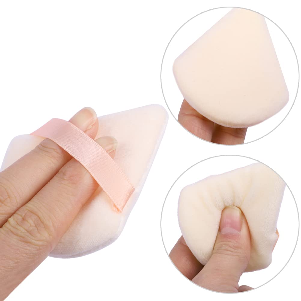 Pimoys 12 Pieces Powder Puff Face Triangle Powder Puffs For Loose Powder Setting Powder Cosmetic Foundation Makeup Blender Spong