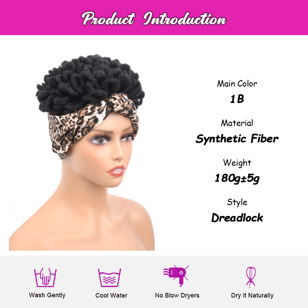 Yinmei Baibian 10Inch Loc Ponytail Drawstring Petal Bun Afro Dreadlock Buns Pony Tail Curly Puff Braided Ponytails For Black Wom