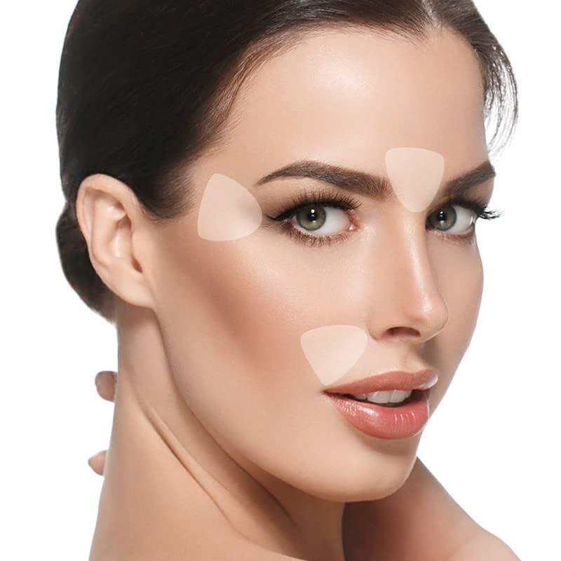Blumbody Face & Forehead Wrinkle Patches - Mini Anti Wrinkle Facial Patches To Smooth Eye, Mouth, Forehead Wrinkles - Non-Silico