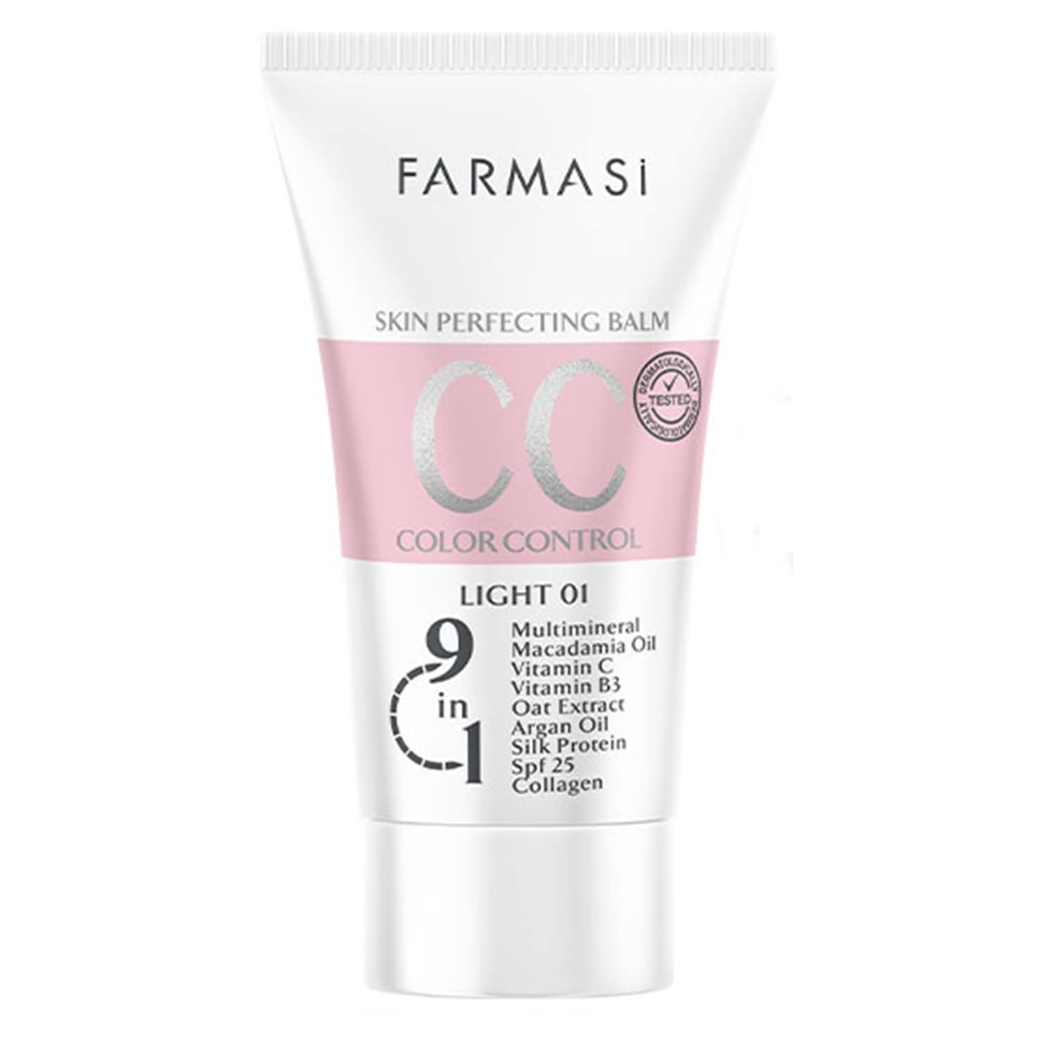 Farmasi Makeup Cc Cream 1,7 Fl Oz (Light), Pure, Natural And Flawless Finish, Medium To Full Coverage, All-Day Hold, All Skin Ty