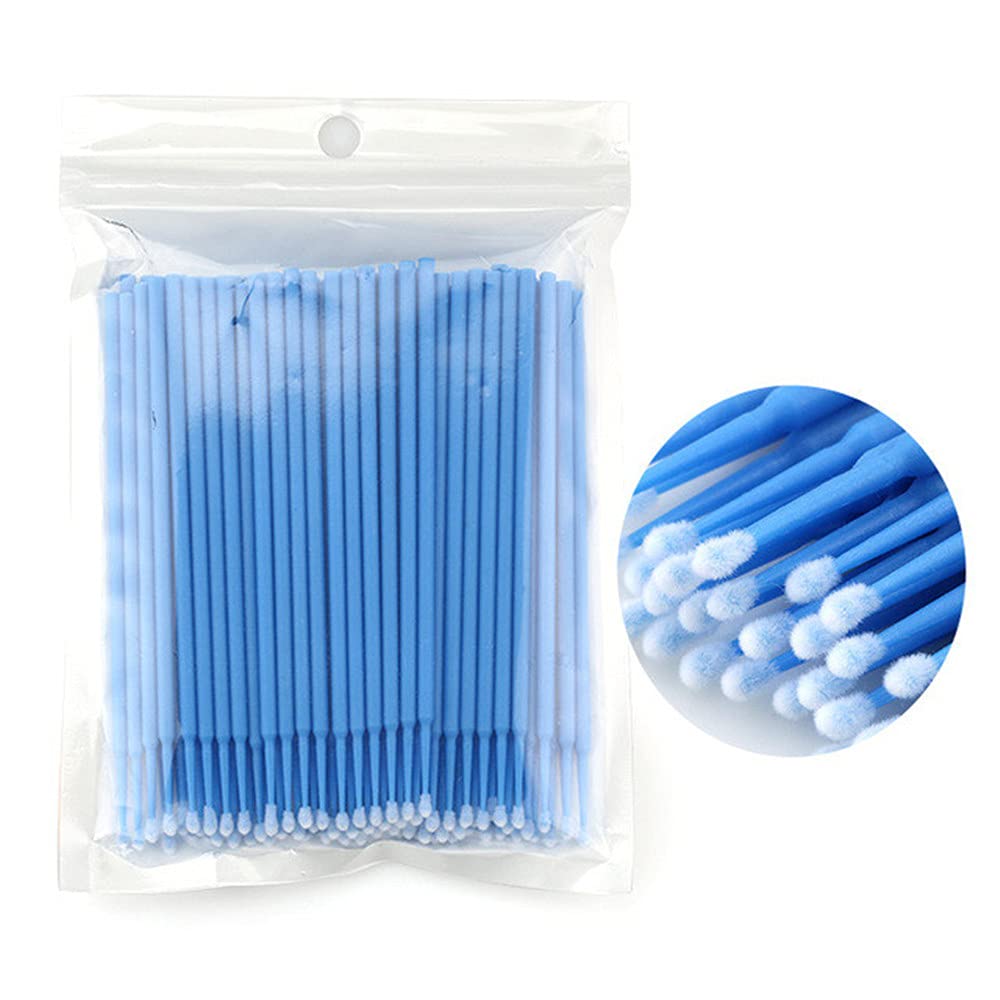 400 PCS Micro Applicator Brushes Disposable Eyelash Extension Microswab Mascara Wands Brush For Lash Remover Brush Tools Light B